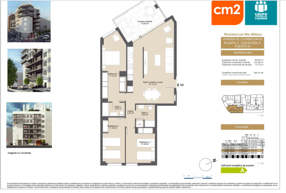 3 DORMITORIOS PLANTA 2 PTA8