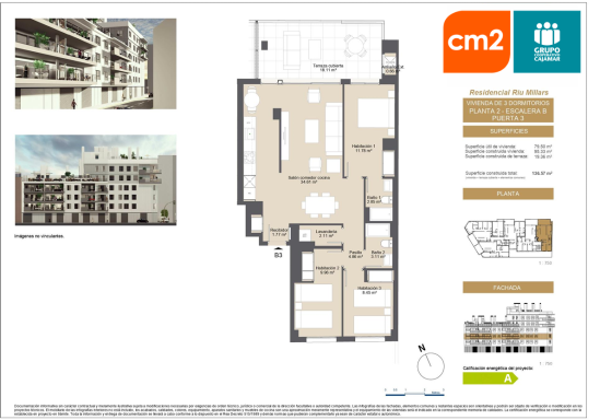 3 DORMITORIOS PTA 3 ESCA B, 2ª PLANTA