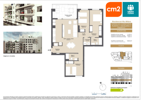 3 DORMITORIOS, PLANTA 2 PUERTA 5